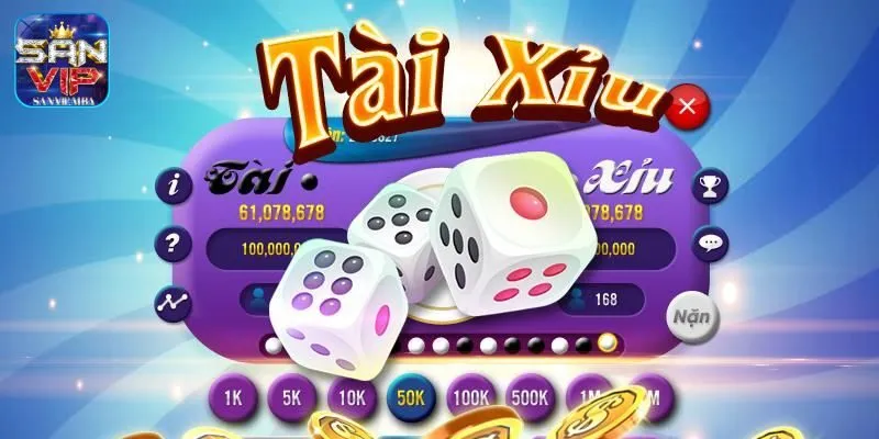 Các cửa cược Tài Xỉu SANVIP